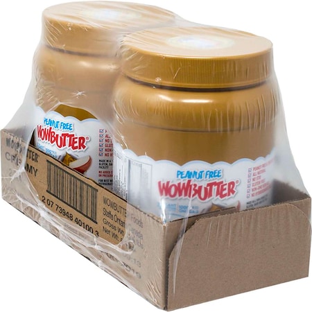 Wowbutter Peanut Free Spread Jars Creamy 4.4lbs, PK2 40100